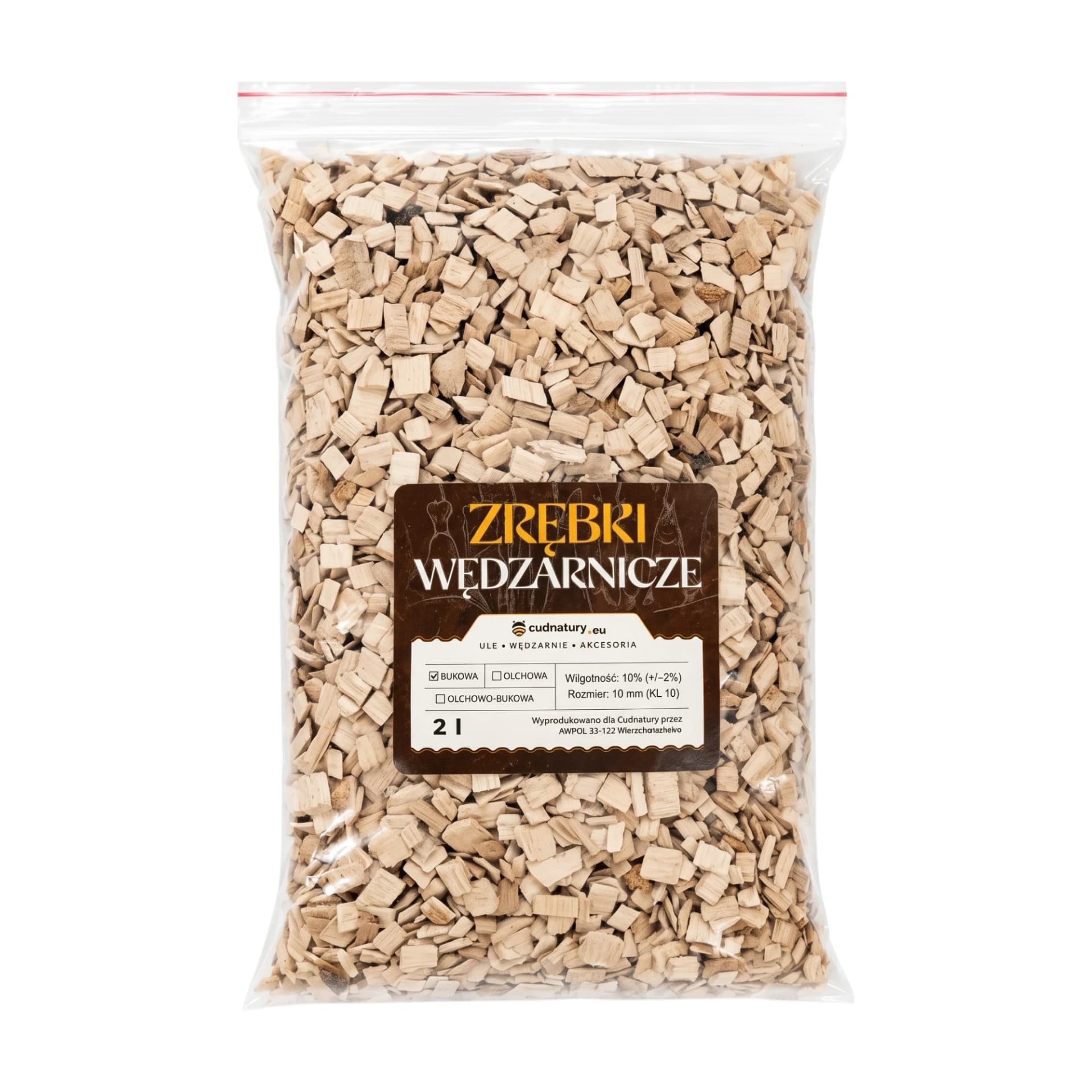 Zrębki wędzarnicze bukowe – 2 litry